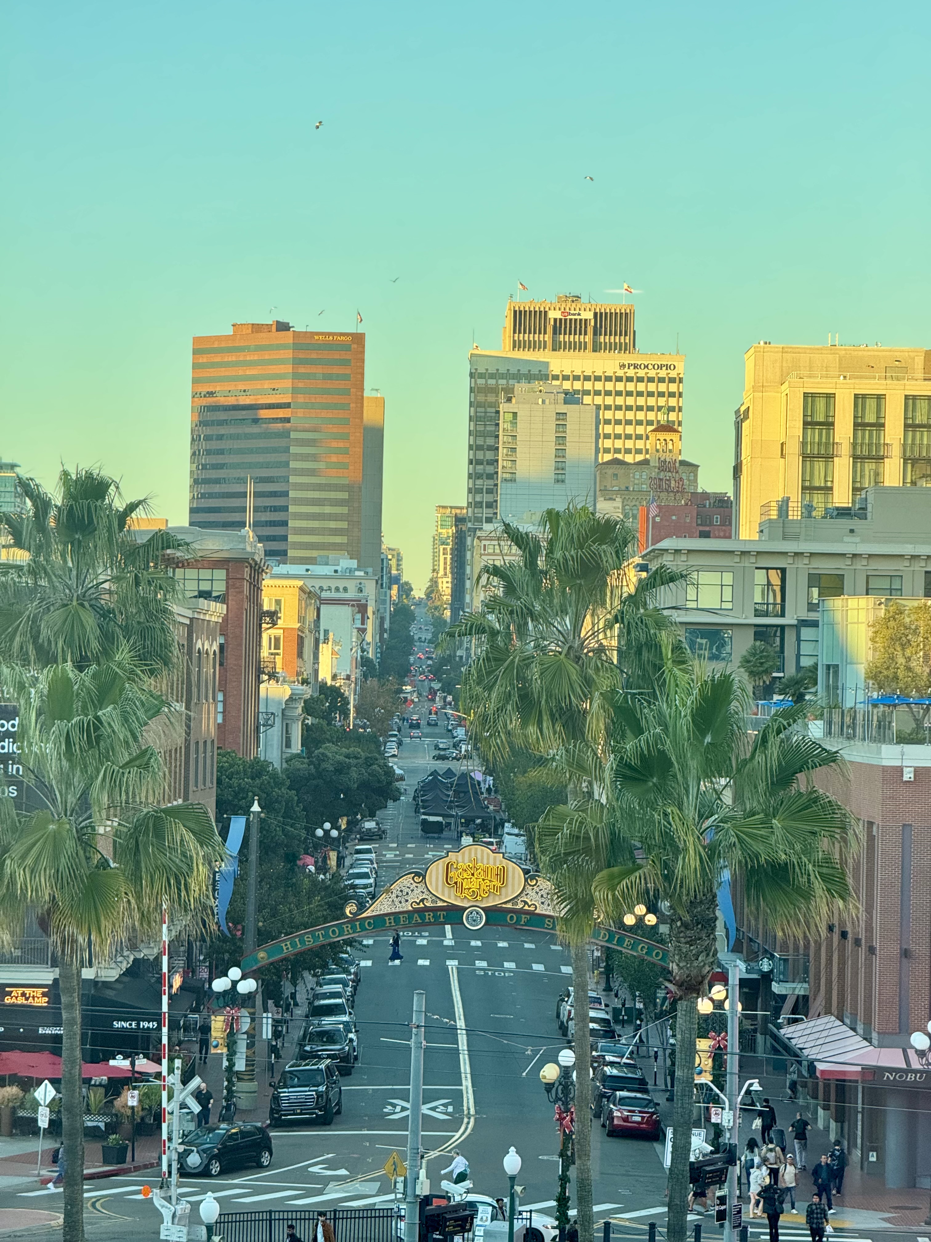 Gaslamp Quarter view from NeurIPS venue